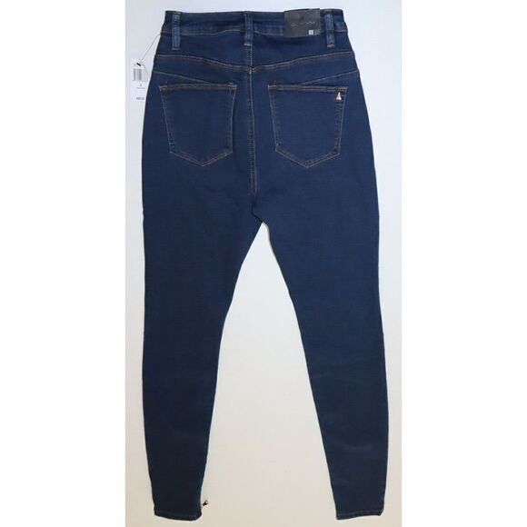 LaLa Anthony LA177066 Women Sz 6/28 Blue Power-Zip Stiletto Hi-Rise Skinny Jeans - Picture 2 of 8